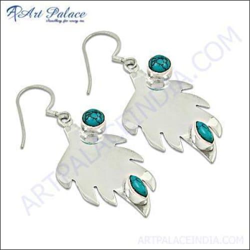 Top Design Synthetic Turquoise Silver Earrings - Best Styles & Trends