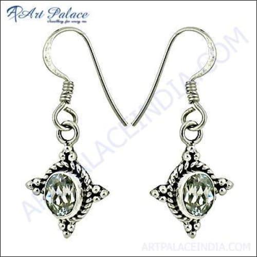 Top Quality Cubic Zirconia Silver Earring