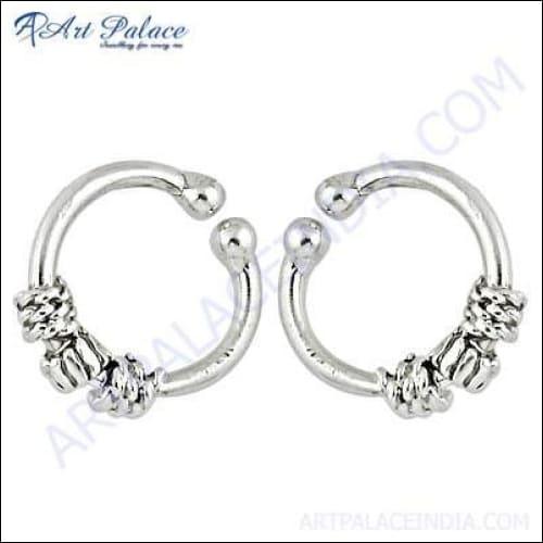 Trendy Charm Silver Earring