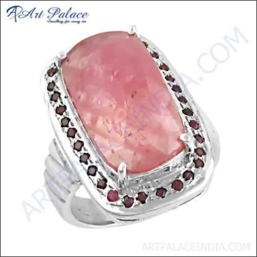 Truly Designer Ruby Gemstone Silver Ring, 925 Sterling Silver Jewelry