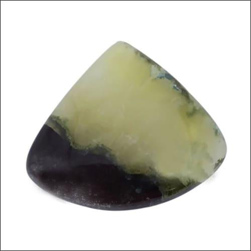 Unique Bio-Prehnite Stone Triangle Gemstones Precious Gemstones Natural Gemstones