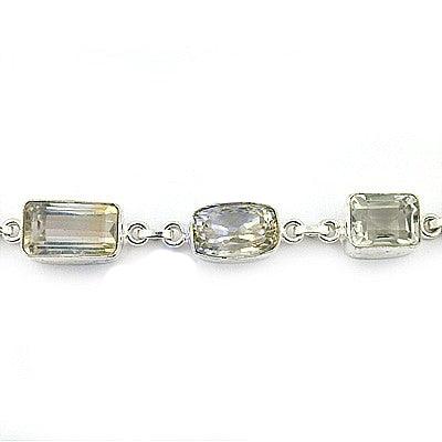 Unique Crystal Gemstone 925 Silver Bracelet Fantastic Gemstone Bracelet Coolest Bracelet