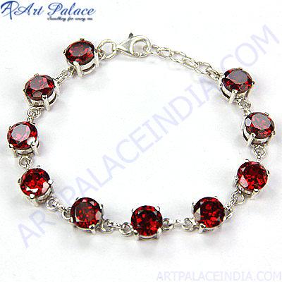 Unique Garnet 925 Sterling Silver Bracelets Garnet Bracelet Newest Bracelet Adorable Bracelet