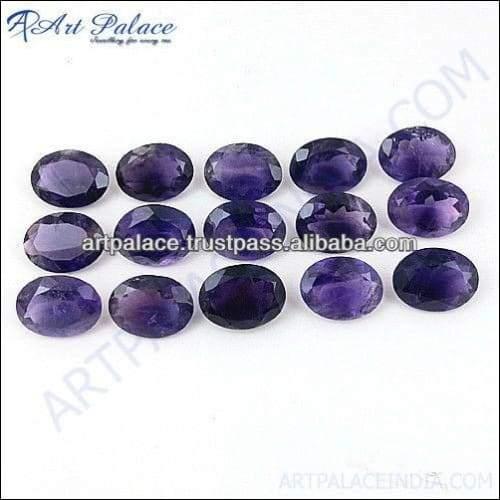 Wholesale African Amethyst Cut Oval Loose Gemstone Fashion Gemstones Handmade Cut Stones