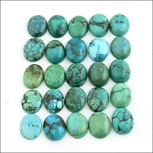 Wholesale Turquoise Loose Gemstone Semi Precious Gemstone Wonderful Gemstone Round Cabochon Gemstones Opaque Gemstones