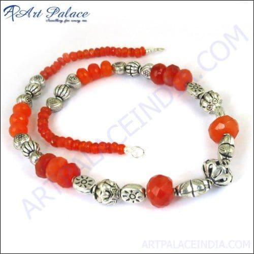 Women's Deep Dark Red Onyx Necklace Adorable Necklace Red Onyx Necklace