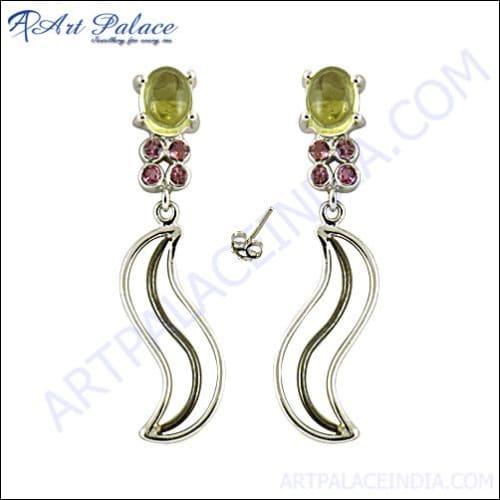 Women's Jewelry Designer Silver Earring Pretty Earring Stylish Gemstone Earrings